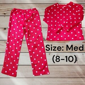 Red Polka Dot Fuzzy Pajamas
